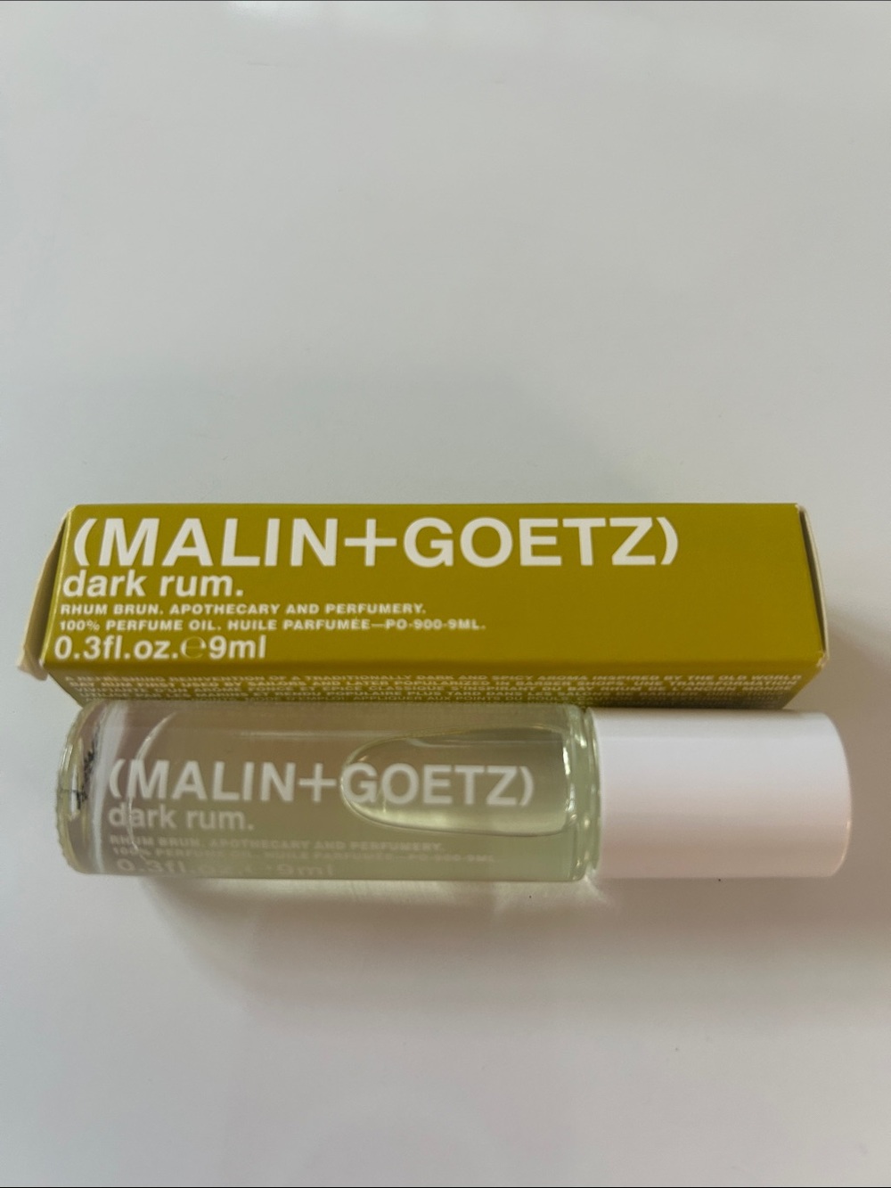 MALIN+GOETZ Dark Rum Roll-On Perfume Oil - Mustard/Olive